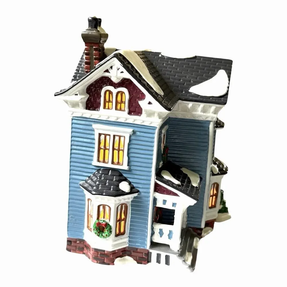 Vintage 1994 Dept 56 “GLENHAVEN HOUSE” Snow Village Lighted Handpainted Org Box